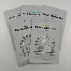 EUNYUL Ampoule Mask One Shot Skincare Collagen Vitamin Cica Hyaluronic 5 Pack